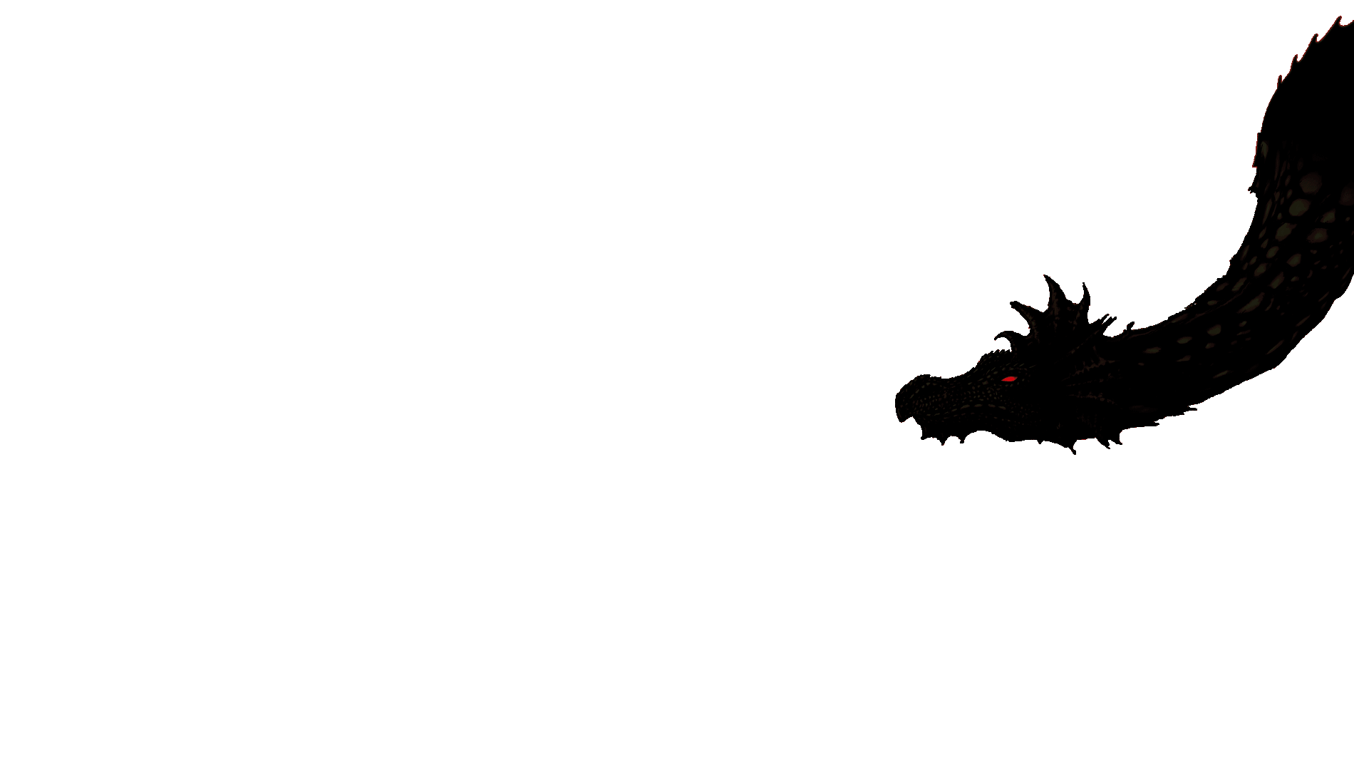 Peachy Dragon Dragon Silhouette